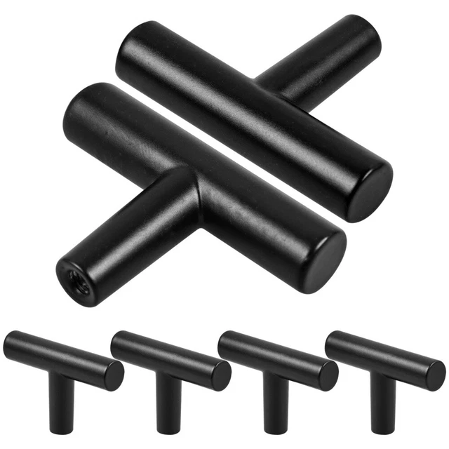6 Pcs Closet Knobs Drawer Knobs Hardware Door Handle Black Vanity Stool Cupboard 3
