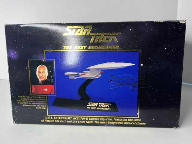 Vintage 1994 Star Trek Next Generation USS Enterprise NCC-1701-D Light Sound
