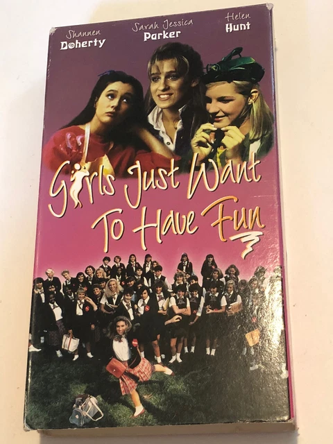 GIRLS JUST WANT To Have Fun VHS Tape Shannon Doherty Sarah Jessica ...