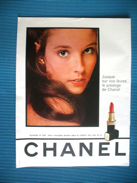 Publicite De Presse Chanel Rouge A Levres Le Prestige French Ad 1972