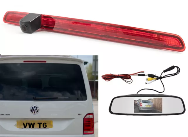 Reversing Camera For VW Transporter T6 Tail Lift & Mirror Monitor  2015 Onwards