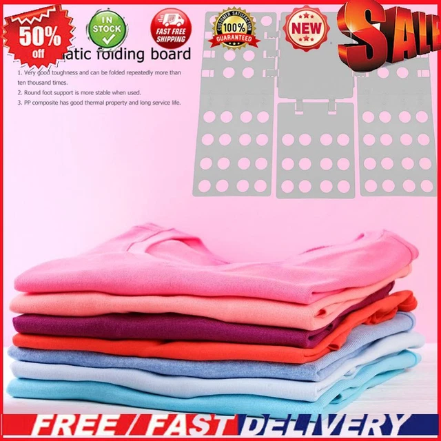 Supporto Abbigliamento Plastica Organizzatore Indumento Pieghevole Scheda Indumento Strumenti di Stoccaggio (Grigio)