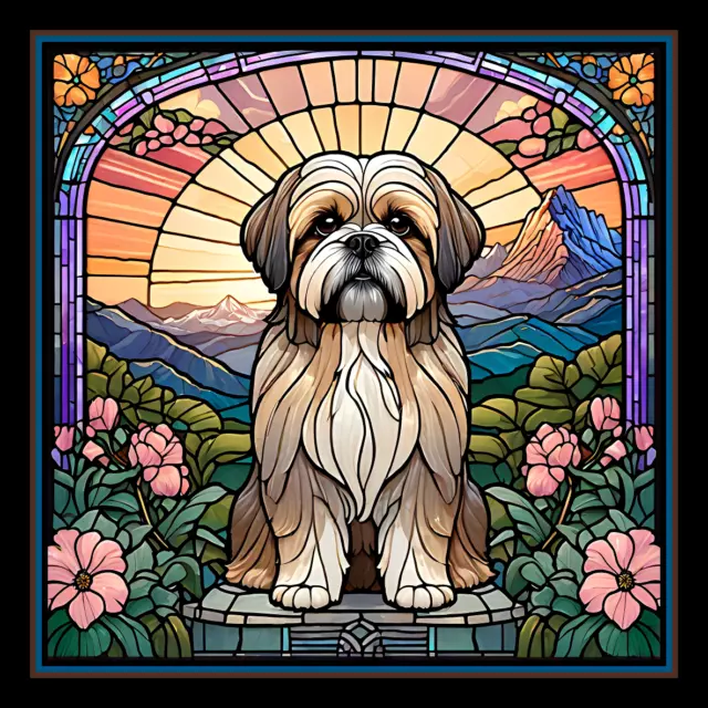 Lhasa Apso Dog Large Refrigerator Magnet