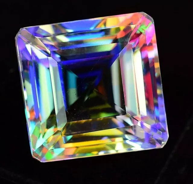 47.70 Ct. Large Mystic Topaz Square Cut Loose Gemstone for Ring Pendant Bracelet