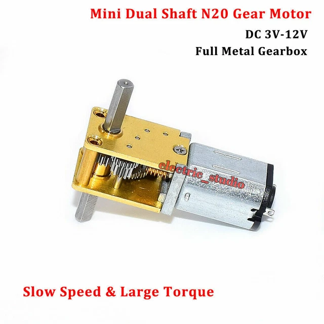 Motore N12b14a Mini Motore Con Cambio DC12V N20 - 100 RPM, Ingranaggi In Metallo Per Progetti Fai-da-te Motore Brushless 220 V - Foto 8