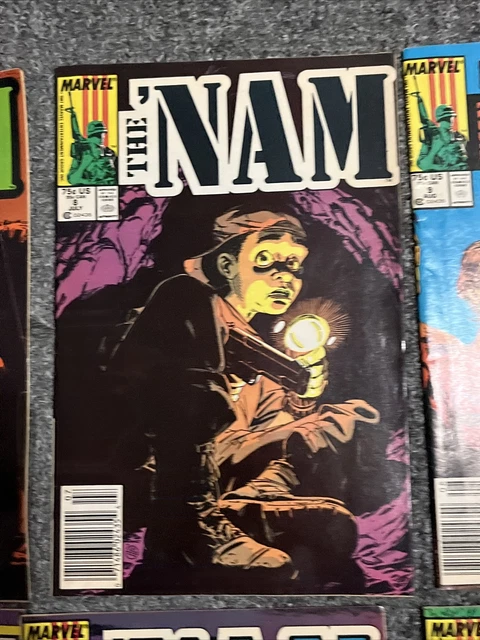 The Nam Lot of 7 #5,8,9-12, 14 Marvel Comics (1987) 1st Print Comic Books Good 3