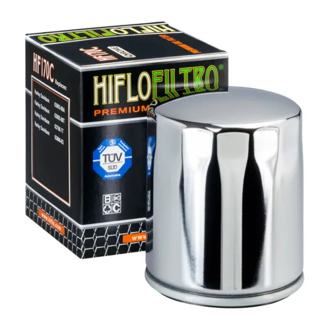 Filtro/Olio Harley/Davidson Sportster/Classic/Softail Cromato Hiflofiltro Hf170C