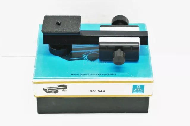 Pentacon Praktica Einstellschlitten 961344 1/4 und 3/8  Zoll Gewinde