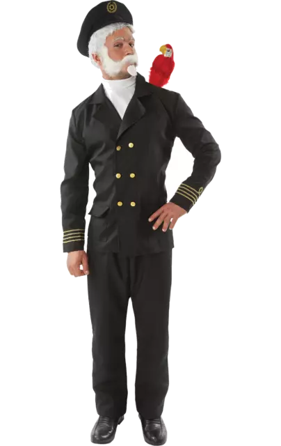 Orion Costumes Mens Captain Birdseye Navy Sailor Uniform Fancy Dress Costume