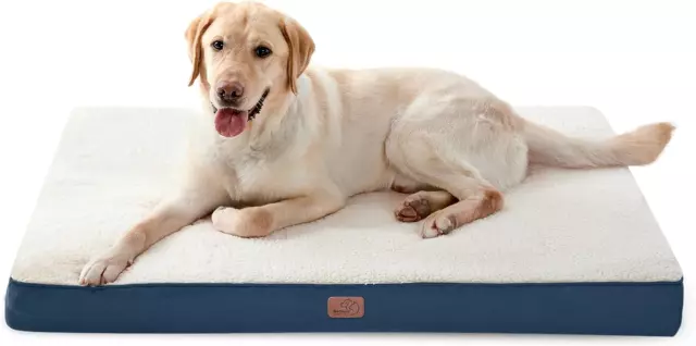 Bedsure Large Dog Bed - Big Orthopedic Dog Beds with Removable Washable Cover, E