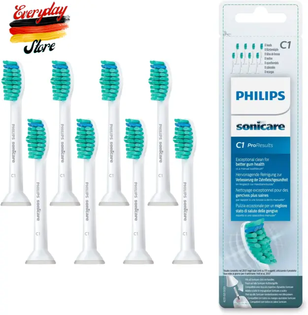 Cabezales de cepillo de dientes acústicos estándar Philips Sonicare Original ProResults - Paquete de 8