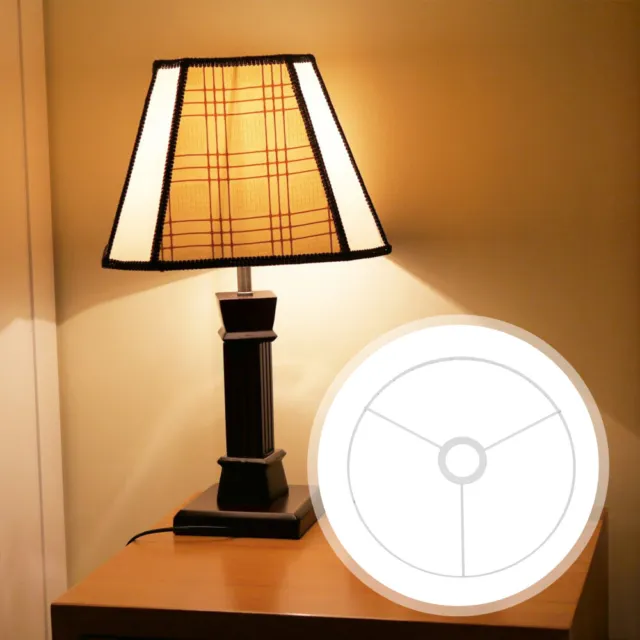 Anillo de lámpara de soporte de luz de hierro blanco para linterna decorativa de sombra