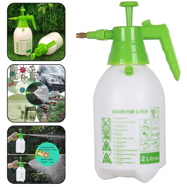 Defenders Pulvérisateur Pompe Pression 2 Litres – Jet Diffuse Ou Direct, Verrouillable, Polyvalent Pour Jardin, Nettoyage, Plantes, Engrais, Produits Ménagers