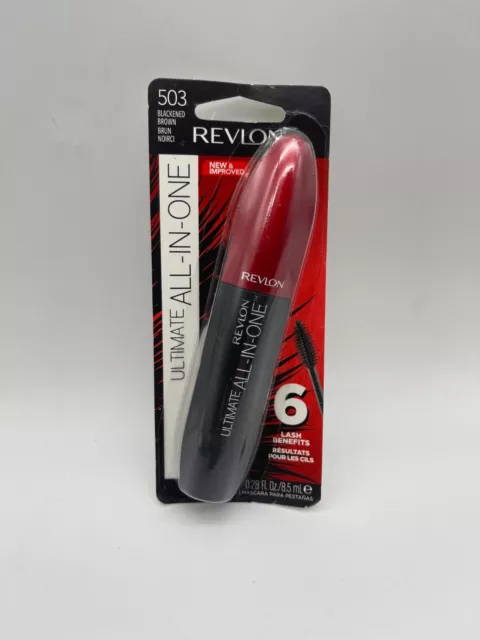 Revlon Ultimate All-In-One Mascara 503 BLACKENED BROWN Volume Length Lift  0.28