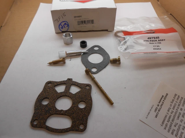 Briggs And Stratton 291691 Carburetor Overhaul Kit Genuine Nos Oem Parts