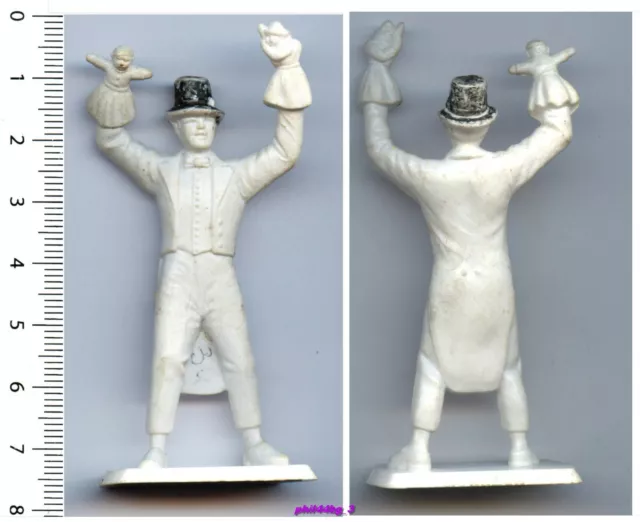 Figurine plastique blanc MOKAREX provinces - homme : le LYONNAIS