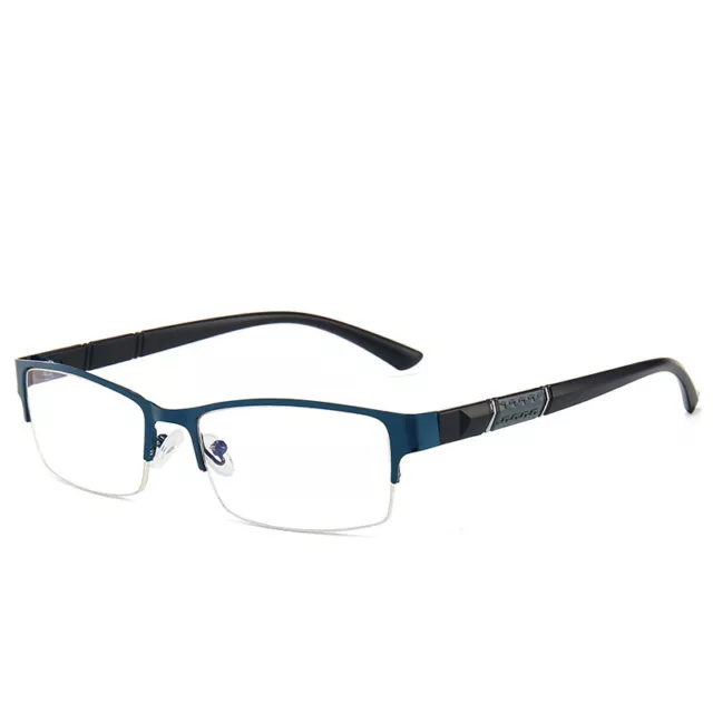 Short Distance Myopia Glasses -1.0 to -6.0 Near Sighted Metal Front Half Frame