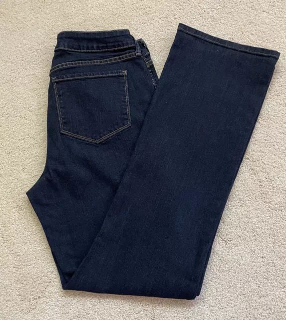 NOT YOUR DAUGHTERS JEANS NYDJ BARBARA BOOTCUT Dark Denim Jeans Size 10