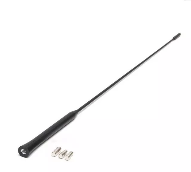 Per Ford Mondeo 2000 + Auto Am/Fm Antenna 55cm Nero Accessori Supporto Nuovo