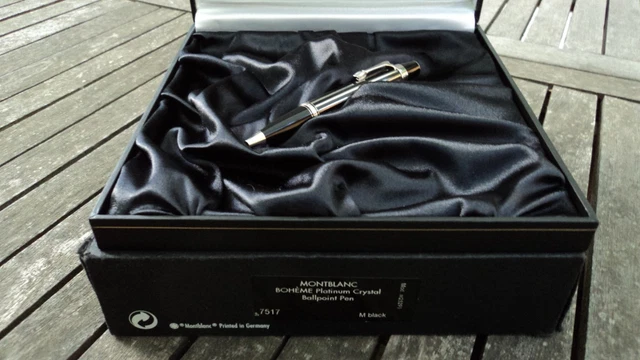 MONTBLANC BOHEME CRYSTAL Platinum Plated Roller Ball Nuova