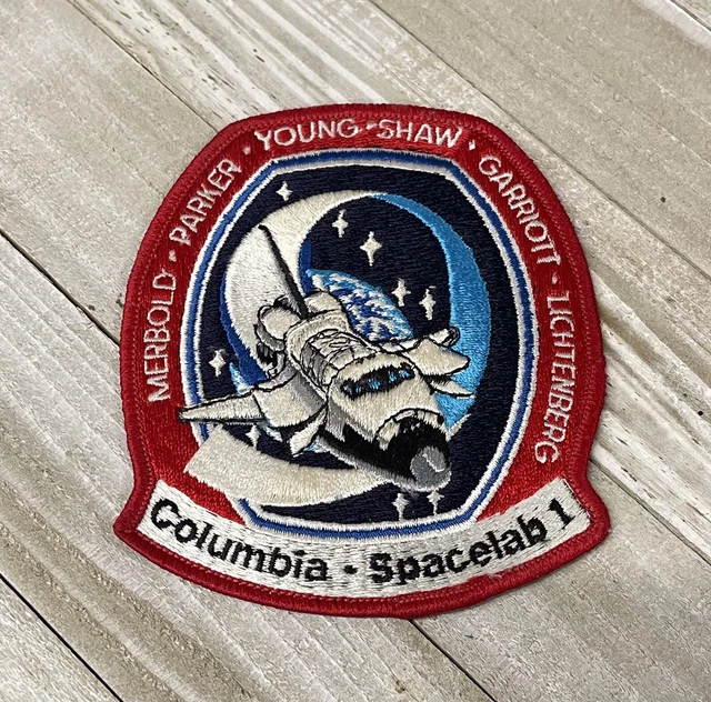 Vintage USA NASA Space Shuttle Columbia Spacelab 1 STS-9 Embroidered Patch