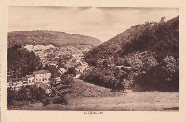 CPA 57 LORRAINE Moselle approx. Phalsbourg Saverne LUTZELBOURG Le Village - La Gare