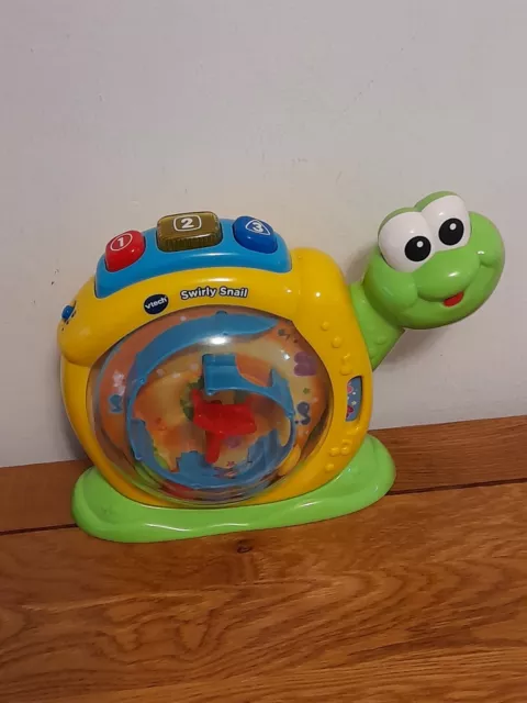 Vtech Swirly Snale Spinning Fun .12-36months Music Lights And Sounds