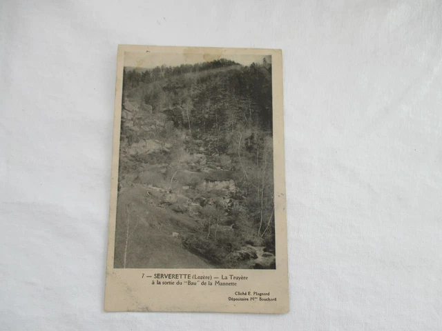 Cpa 48 Lozere La Truyere A La Sortie Du Bau De La Manette Carte Postale 1919