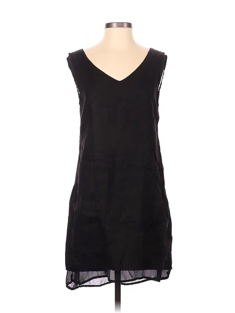 Luna Luz Women Black Casual Dress XS