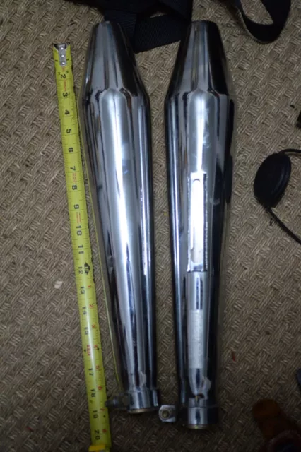 mufflers with adapters for Norton,Triumph and BSA motorcycles