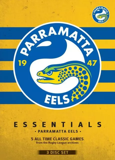 NRL - Essentials: PARRAMATTA EELS Collection 3-DVD RUGBY LEAGUE BRAND NEW R4