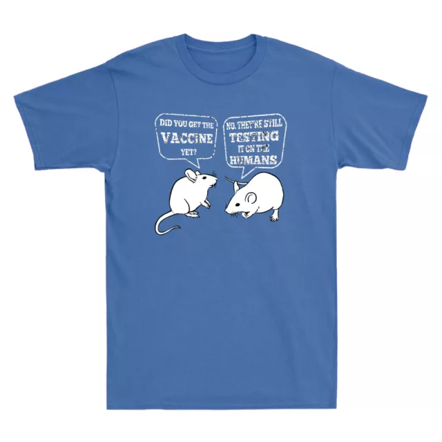Rat Vaccine Did You Get The Vaccine Yet Funny Vaccine Joke Retro Men's T-Shirt