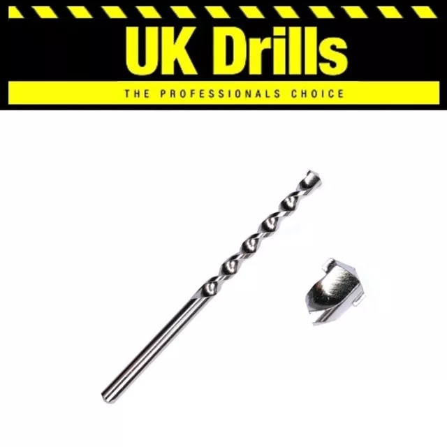 1 x MASONRY DRILL BIT | NICKEL PLATED | TOP QUALITY! ALL SIZES & LENGTHS LISTED