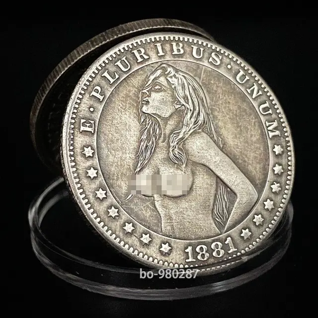 Beauty Lady Look Up Hobo Nickel Coin ENGRAVING ART Coin Collectibles For Gift