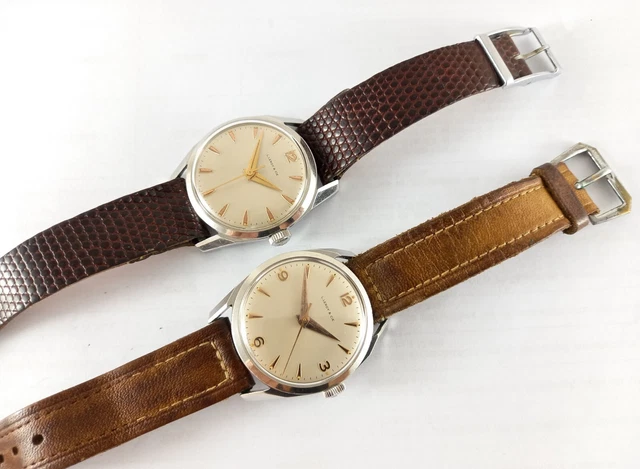 Rarissime lot de deux  L. LEROY & CIE acier waterproof vers 1950 superbe état !!