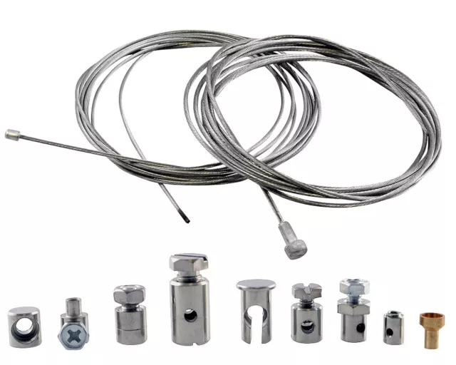 Bowdenzug - Nippel Reparatur Set Seilzug Gaszug Kupplungszug Bremszug universal