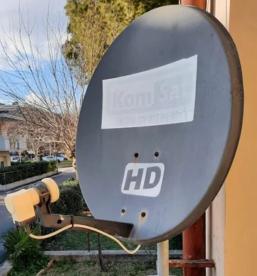 PARABOLA SATELLITARE ANTENNA Parabolica 80 cm 4K SKY TIVU SAT FULL HD 📡 ...
