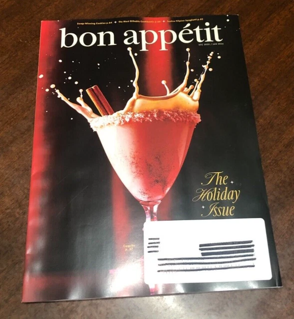 BON APPETIT MAGAZINE Dec 2023 Jan 2024 The Holiday Issue FREE PRIORITY