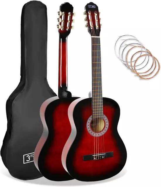 Chitarra Spagnola Classica Junior Di Dimensioni 3/4 Corde in Nylon, Custodia Da