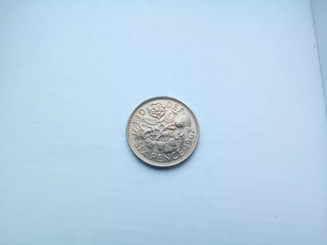 Queen Elizabeth sixpence 1967.Uncirculated coin with full lustre.57 in2024 ??? 3