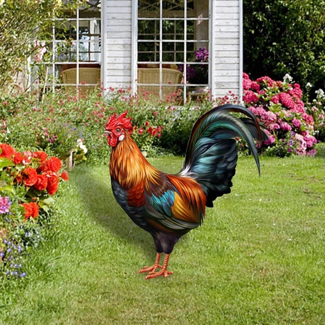 Animal Statue Stakes Ornaments Floor Decoration Art Garden