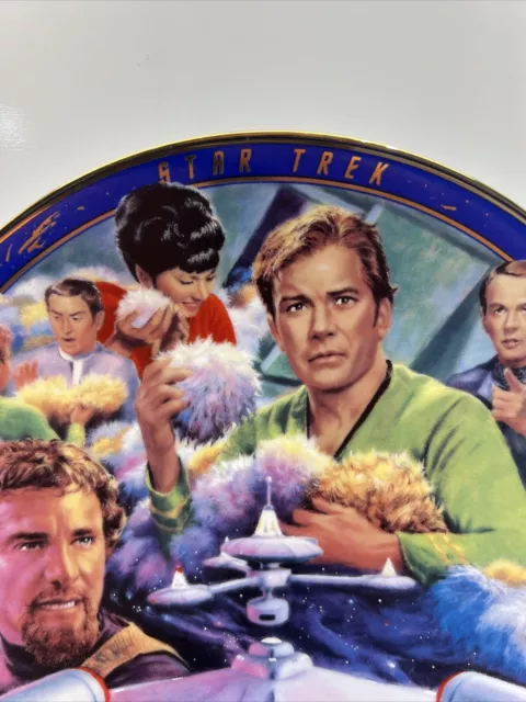 Vtg STAR TREK The TROUBLE WITH TRIBBLES Hamilton Collection Plate Limited Ed 3