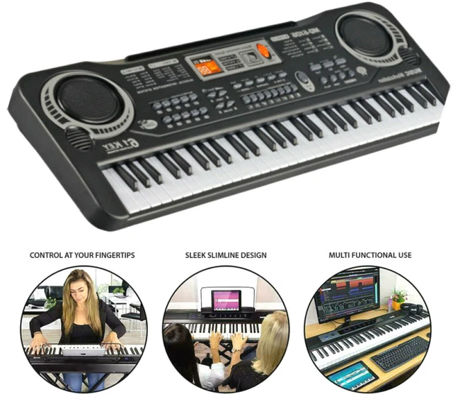 clavier de piano électronique 61-Key Débutant Piano Numérique Clavier Piano Avec