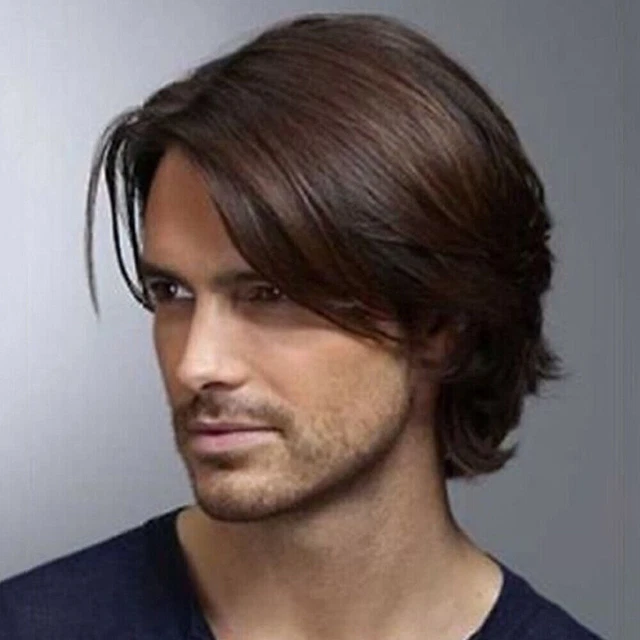 Mens long hair wigs uk cheap