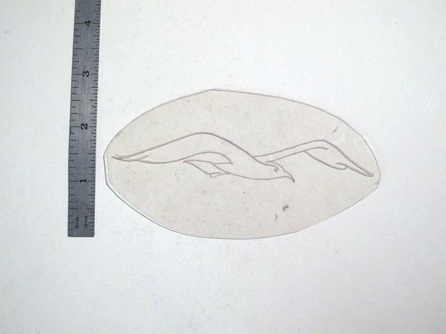 Plantilla de acetato flash de tatuaje de colección líneas simples gaviota BR3
