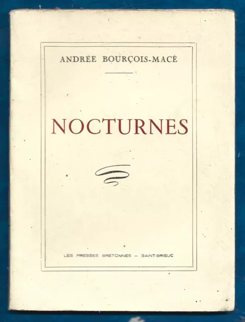 NOCTURNES . Andrée BOURCOIS MACE . 1953