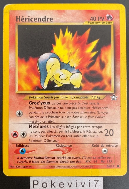 Pokemon Card HERICENDRE 56/111 Common NEO GENESIS Wizards FR USED