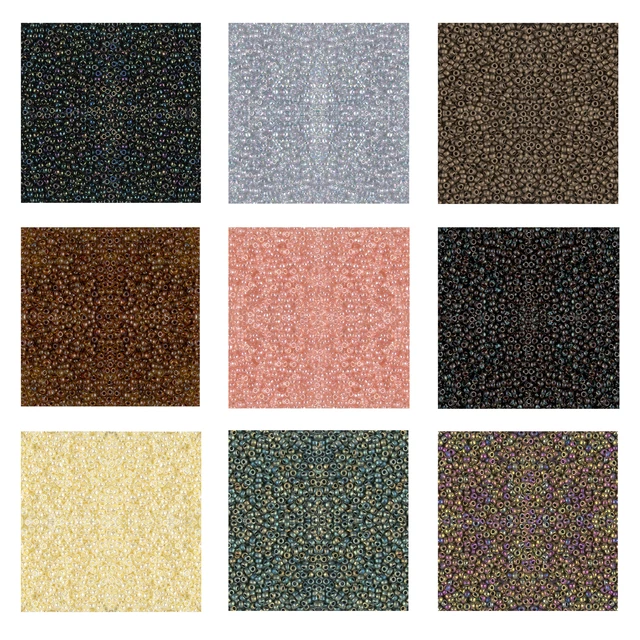 Miyuki Japanisch Saatperlen Glasperlen Rocailles Ceylon, Metallic, Luster Colors Miyuki Japanisch Saatperlen Glasperlen Rocailles Ceylon, Metallic, Luster Colors