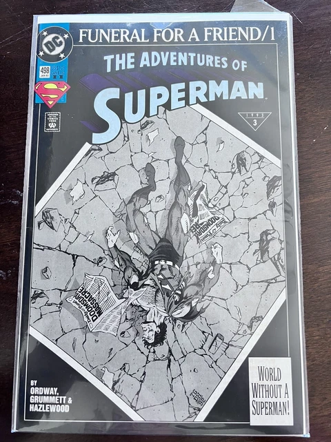 Adventures Of Superman #498 (Jan 1993) , DC Comics Funeral For A Friend /1