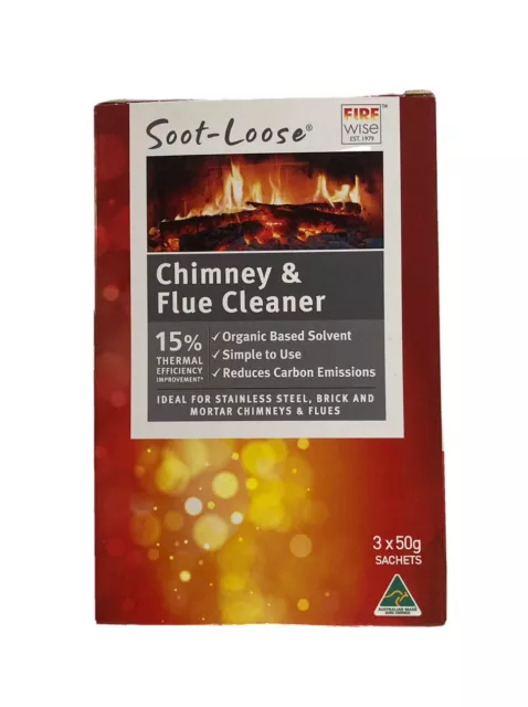 Fire Wise Soot-Loose Chimney & Flue Cleaner 3 Pack.